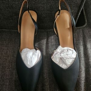 Pointy toe low pumps black shein